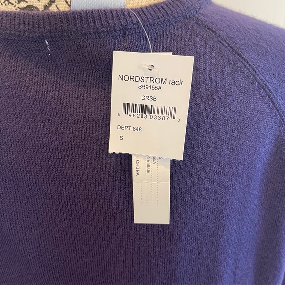 NWT Sweet Romeo Women’s Purple Raglan Sweater - S 💜 - Picture 4 of 10